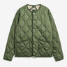 TAION UNISEX MILITARY CREW NECK DOWN JACKET OLIVE - Shoelosophy