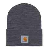 CARHARTT WIP ACRYLIC WATCH HAT I020175 DARK GREY HEATHER - Shoelosophy