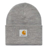 CARHARTT WIP ACRYLIC WATCH HAT I020175 GREY HEATHER - Shoelosophy