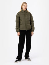 DICKIES WOMENS ALATNA JACKET MILITARY GREEN SHORT DOWN JACKET - Shoelosophy