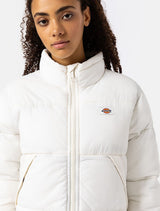 DICKIES WOMENS ALATNA JACKET ECRU SHORT DOWN JACKET - Shoelosophy