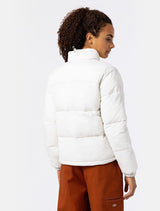 DICKIES WOMENS ALATNA JACKET ECRU SHORT DOWN JACKET - Shoelosophy