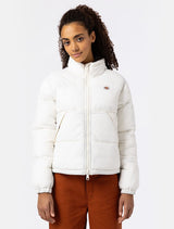 DICKIES WOMENS ALATNA JACKET ECRU SHORT DOWN JACKET - Shoelosophy