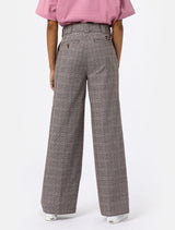 DICKIES WOMENS BAKERHILL PANT BROWN TARTAN - Shoelosophy