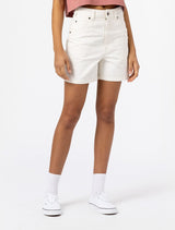 DICKIES WOMENS DUCK CANVAS SHORT STONE WASHED CLOUD - Shoelosophy