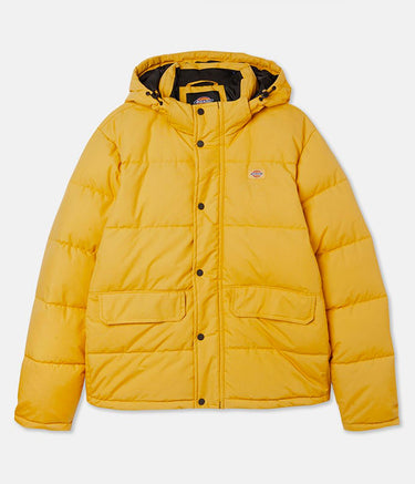 DICKIES GLACIER VIEW HOODED PUFFER JACKET HONEY GOLD - Shoelosophy