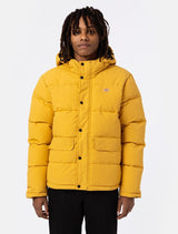 DICKIES GLACIER VIEW 후드 푸퍼 재킷 허니 골드 - Shoelosophy