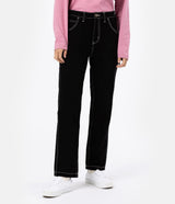 DICKIES WOMNENS ELLENDALE DENIM RINSED BLACK PANTALONE WORK DONNA - Shoelosophy