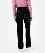 DICKIES WOMNENS ELLENDALE DENIM RINSED BLACK PANTALONE WORK DONNA - Shoelosophy