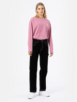 DICKIES WOMNENS ELLENDALE DENIM RINSED BLACK PANTALONE WORK DONNA - Shoelosophy
