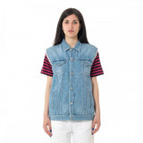 CARHARTT WOMENS TRUCKER VEST JACKET I023055 ÄRMELLOSE DENIMJACKE FÜR DAMEN - Shoelosophy