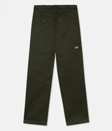 DICKIES SLIM STRAIGHT DOUBLE KNEE PANT OLIVE - Shoelosophy