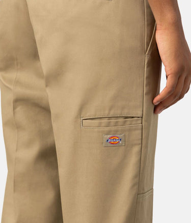 DICKIES SLIM STRAIGHT DOUBLE KNEE PANT KHAKI - Shoelosophy