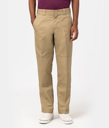 DICKIES SLIM STRAIGHT DOUBLE KNEE PANT KHAKI - Shoelosophy