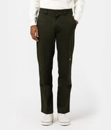DICKIES SLIM STRAIGHT DOUBLE KNEE PANT OLIVE - Shoelosophy