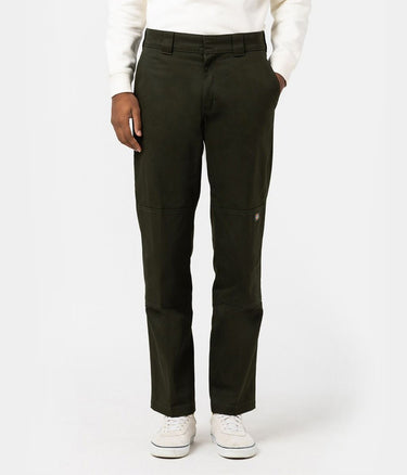DICKIES SLIM STRAIGHT DOUBLE KNEE PANT OLIVE - Shoelosophy