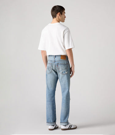 LEVI'S 501 ORIGINAL SELVEDGE DENIM 00501-3736 TURQUOISE RIVET HERREN SELVE JEANS - Shoelosophy