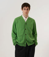 UNIVERSAL WORKS POCKET DAVID CARDIGAN 34451 GREEN - Shoelosophy