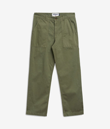 SEBAGO MILTON HERRINGBONE FATIGUE PANT 75125MW GREEN LICHEN - Shoelosophy