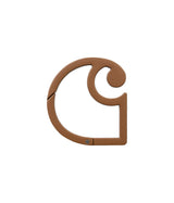 CARHARTT WIP C LOGO CARABINER I036650 ZINC ALLOY BROWN - Shoelosophy