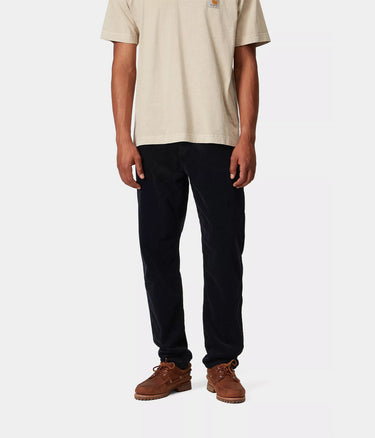 CARHARTT NEWEL PANT I027232 CORDUROY DARK NAVY RINSED - Shoelosophy