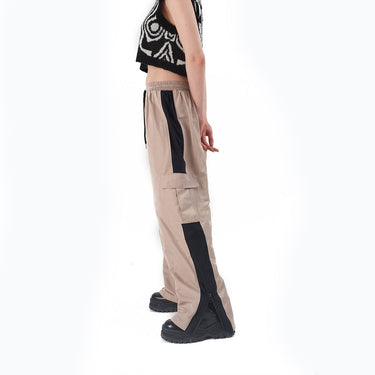 THE RAGGED PRIEST RUSH PANTS BEIGE SCHWARZ - Shoelosophy