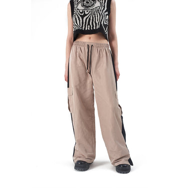 THE RAGGED PRIEST RUSH PANTS BEIGE SCHWARZ - Shoelosophy