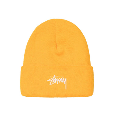 STUSSY STOCK CUFF BEANIE 1321020 GOLD - Shoelosophy