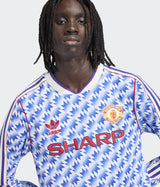 ADIDAS ORIGINALS MANCHESTER UNITED AWAY JERSEY 1990 LANGARM JM5498 MULTICOLOR - Shoelosophy