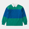 GRAMICCI LANGDON RUGBY SHIRT G5FM-J141 CERULEAN EMERALD - Shoelosophy