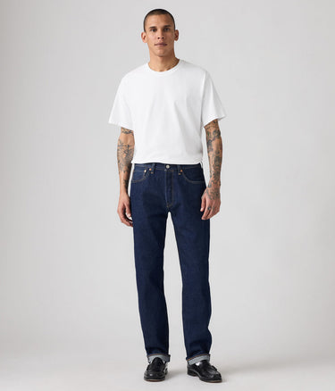 LEVI'S 501 ORIGINAL SELVEDGE DENIM 00501-3683 BLUE RINSED - Shoelosophy