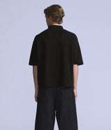 LEVI'S BLUE TAB CROPPED POLO 004TK-0001 JET BLACK - Shoelosophy