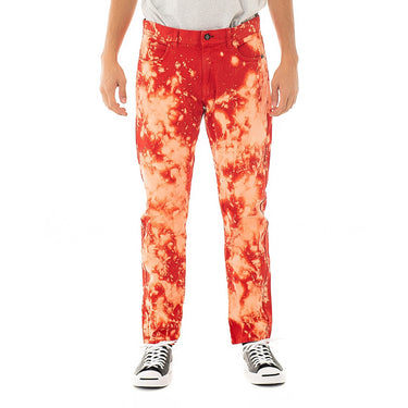 AMISH DAVID BULL RED SPLASH HOSE, HERGESTELLT IN ITALIEN HERRENJEANS TIE DYE - Shoelosophy