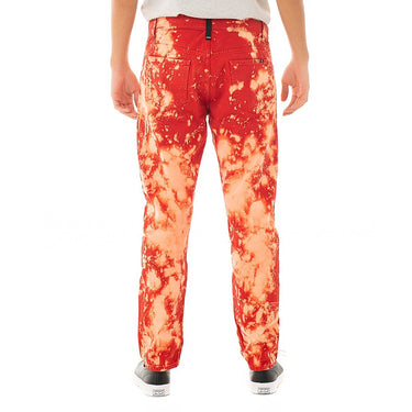 AMISH DAVID BULL RED SPLASH HOSE, HERGESTELLT IN ITALIEN HERRENJEANS TIE DYE - Shoelosophy