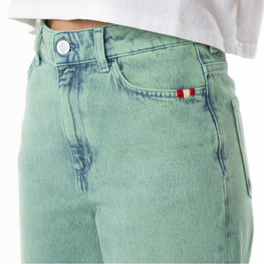 AMISH LINDA OVERDYE MENTA JEANS MADE IN ITALY - Shoelosophy