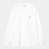 CARHARTT WIP CHASE LONG SLEEVE T-SHIRT I026392 WHITE - Shoelosophy