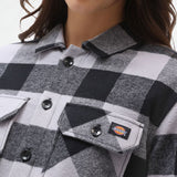 DICKIES 여성 새크라멘토 릴렉스드 긴팔 셔츠 라일락 그레이 - Shoelosophy
