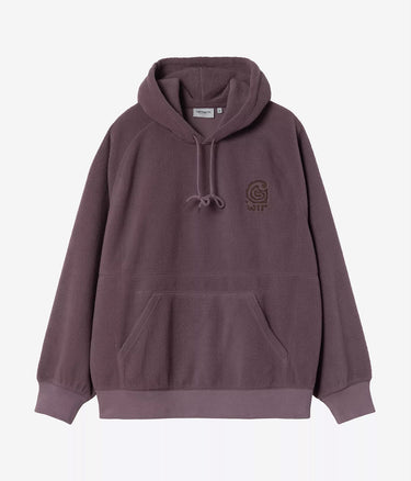 CARHARTT WIP HOODED HELIX SWEATSHIRT I035598 PHLOX PALISANDER - Shoelosophy