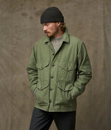 FILSON FIELD CUISER JACKET FMCPS0118 WASHED FATIGUE GREEN REVERSE SATEEN - Shoelosophy