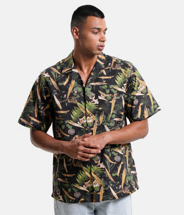 CARHARTT WIP LUMEN SHIRT I031660 SHORT SLEEVE BLACK - Shoelosophy