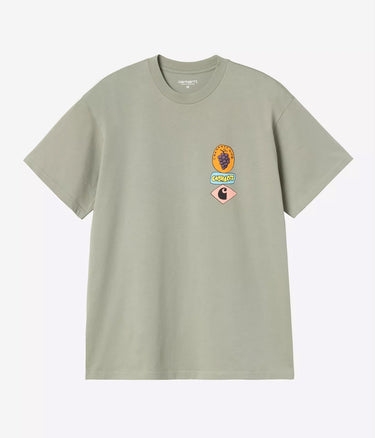 CARHARTT WIP STACKED GRAPES T-SHIRT I036902 SHADY GREEN - Shoelosophy