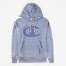 CHAMPION REVERSE WEAVE HOODED SWEATSHIRT 212598 BJ003 NAVY HEATHER - Shoelosophy