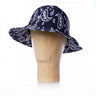 KANGOL PAISLEY LÄSSIGER HUT MIT BREITER KREMPE K3549 DUNKELBLAU WEIß - Shoelosophy