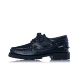 SEBAGO CAMPSIDES ACADIA 741271W TOTAL BLACK OUTDOOR MOKASSIN - Shoelosophy