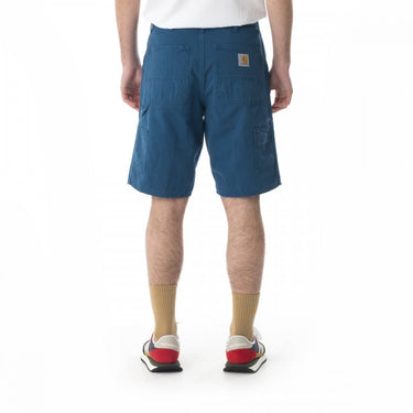 CARHARTT RUCK SINGLE KNEE SHORT I027945 MOODY BLUE GARMENT DYED - Shoelosophy
