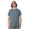 CHAMPION REVERSE WEAVE CREWNECK T-SHIRT 211697 BL512 GRIS ALLOVER PRINT - Shoelosophy