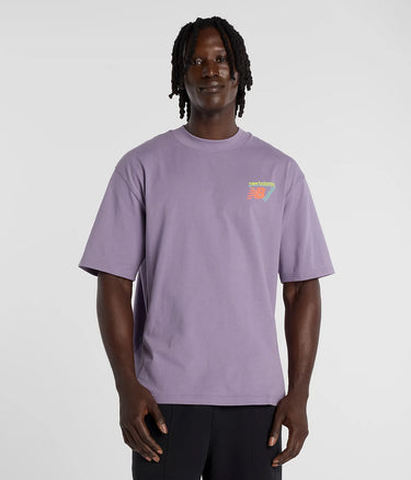 NEW BALANCE TRI LOGO HEAT MAP T-SHIRT MT61V4ZG CANDID VIOLET - Shoelosophy