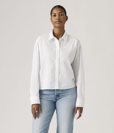 LEVI'S DAMEN CROPPED HARLIE HEMD 003P2-0007 WEISSES DAMENHEMD