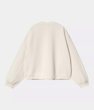 CARHARTT WIP WOMENS BENTON SWEATSHIRT I034511 WAX GARMENT DYED - Shoelosophy