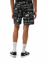 DICKIES PILLAGER SHORT BLACK ALLOVER PRINT BERMUDA UOMO - Shoelosophy